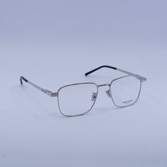 Saint Laurent SL528 005 Eyeglasses Silver 54mm Square Frame - Picture 1 of 11